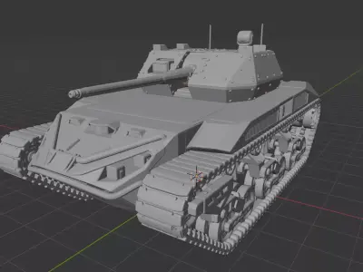 Ripsaw M5 Unmanned Ground Vehicle UGV  3D print model