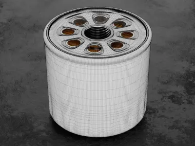 Car Filter Type C 3D model