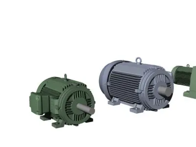 weg siemens electric motors 3D model