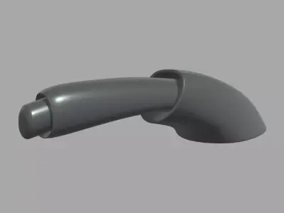 Car Hand Brake 01 Low-poly 3D model