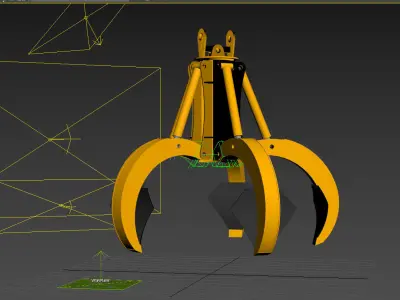 SCRAP METAL GRABBER RIGGING 3D model