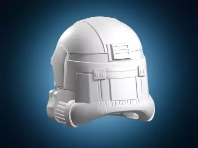 Futuristic Sci-Fi Armor Helmet Design 3D print model