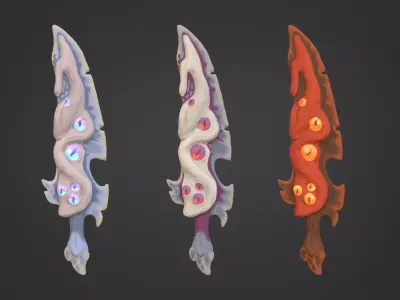 Stylized Swords - Stylized Asset Pack by Ake Low-poly 3D model
