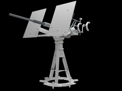 20 mm Oerlikon Gun pt 2 3D model