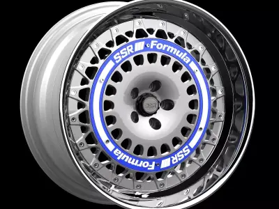 SSR formula aero mesh wheel 3D model