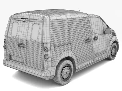 Citroen Berlingo 2CV Fourgonnette 2023 3D model
