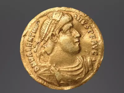 Roman Coin Low-poly 3D model