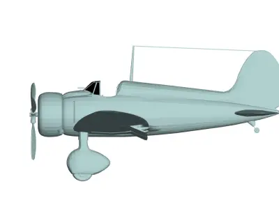 Mitsubishi A5M 3D model