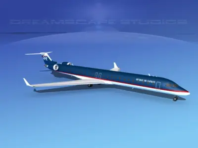 Bombardier CRJ1000 Redding Air Express 3D model