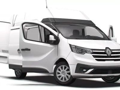 Renault Trafic Van L1H2 HQInterior 2024 3D model