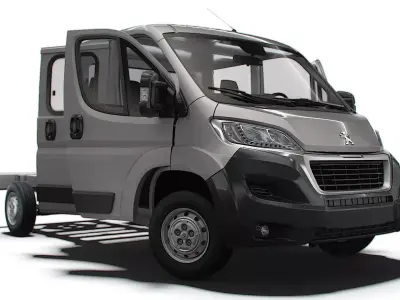 Peugeot Boxer Chassis HQInterior CrCab 3800WB 2023 3D model