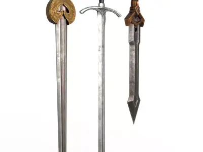 Lotr Swords 3D model