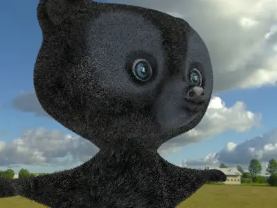 Bears Cartoon 3D model BRAVE Disney Free low-poly 3D model