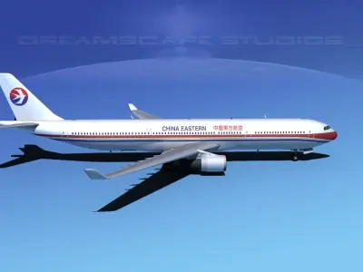 Airbus A330-300 China Eastern 3D model