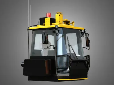 Driving Cabin - Landfill Compactor 3D model