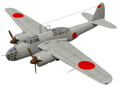 kawasaki Ki48 Lily 3D model