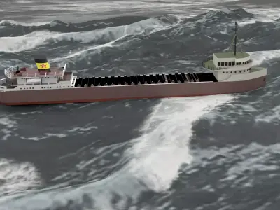 Edmund Fitzgerald Freighter 3D model