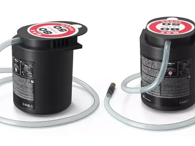 Tesla Automotive Tire Sealant Container 3D model