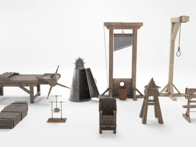 Medieval Torture Instruments 3D model