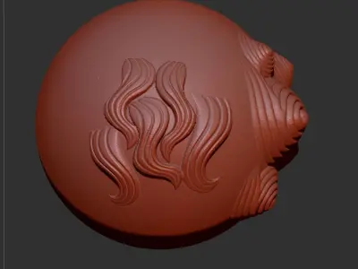 Download 7 ZBrush lion hair brushes  antique stone lion hair  3D model