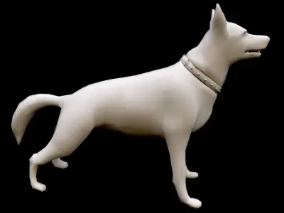 Dog K-9 Low-poly 3D model