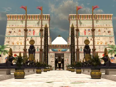 Egyptian Temple 3D model