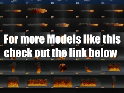 Low Poly Explosion 3D model