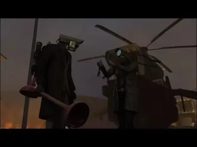 camera-helicopter skibidi toilet 3D model