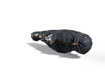 Sci-Fi Wrapped Corpse Bag Low-poly 3D model