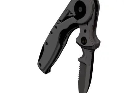 Tactical Folding Knife 3D Model 3D model