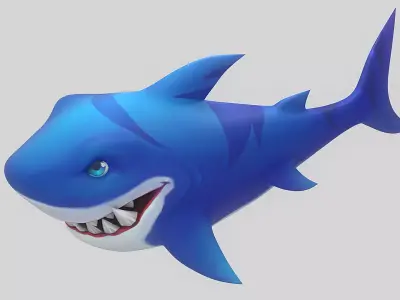 Cartoon Fish 16 Low-poly 3D model
