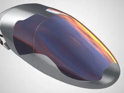 Car missile future v2 3D model