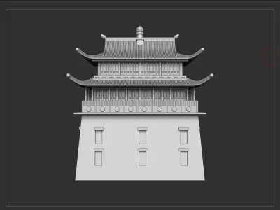 Gandan Monastery - Mongolia 3D model