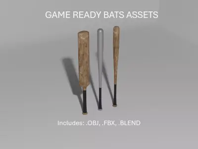 GAME READY BATS ASSETS Free low-poly 3D model