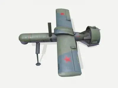 Yakovlev Pchela Russian UAV Low-poly PBR Low-poly 3D model