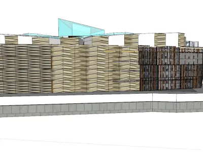 Conceptual Shopping Centre design 3D model