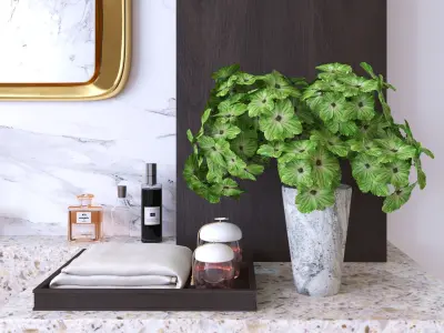 bathroom furniture and decor Free 3D model