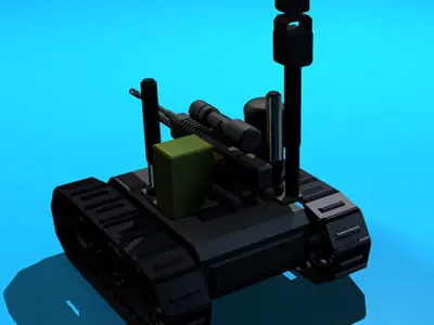 Army recon robot 3D model