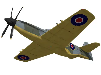 martin baker mb5 3D model