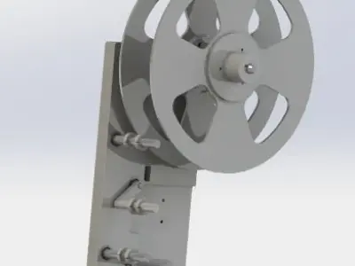 Guide wheel of laminated machine module 3D model