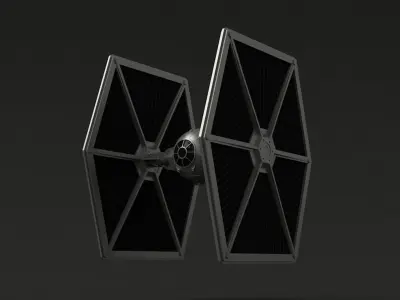 Star Wars Imperial Tie Fighter Low-poly 3D model