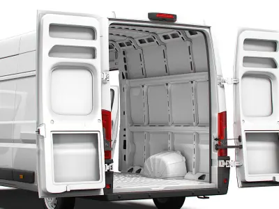 Peugeot Boxer Van L4H3 HQ Interior 2023 3D model