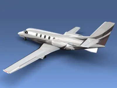 Cessna Citation XLS private jet 3D model