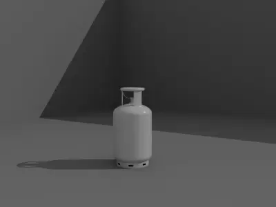 cylinder gas bottle 3D model
