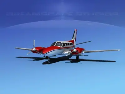 Cessna 404 Titan Courier V01 3D model