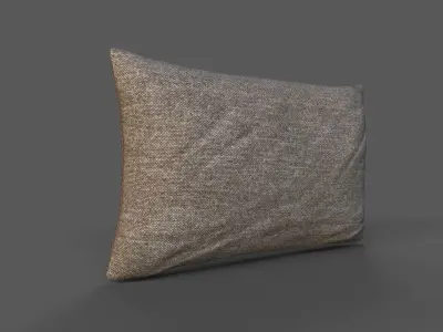 Cushion furniture Low-poly 3D model 6