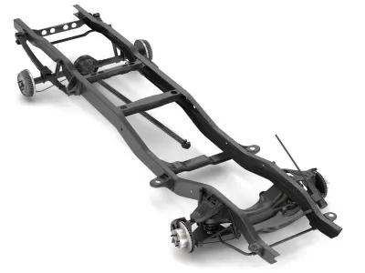 PICKUP TRUCK CHASSIS 2WD 3D model