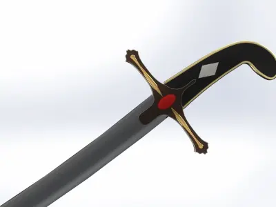 Arabic sword 3D model
