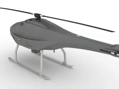 UAV Saab Skeldar V200 Low-poly 3D model