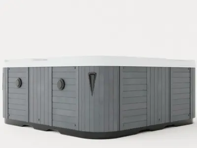 Neptune Spa Lx Pump 94 Jets 6 People White Low-poly 3D model